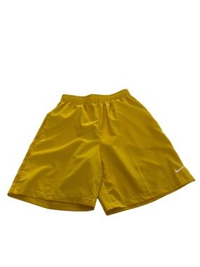 Nike Yellow Dri-FIT Athletic Shorts with Swoosh Tag XL